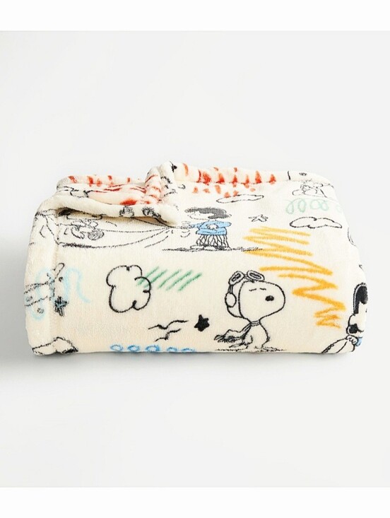 Kohl's Other - Peanuts Sketch Oversized Soft Throw by Kohl's - 5 ft X 6 ft